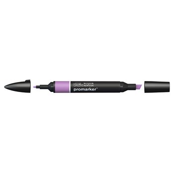 Amethyst Winsor & Newton Promarker alcohol pen, perfect for fine artists and illustrators. New design pens with a double end, each pen has a fine bullet point and a broad chisel nib, which allows you to easily switch between shading larger areas and precision detailing. Superb alcohol-based streak-free coverage so you can achieve flawless, print-like results.    