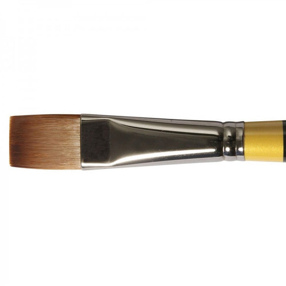 Daler Rowney System 3 Long Handle Brush SY41 Flat Bright 12