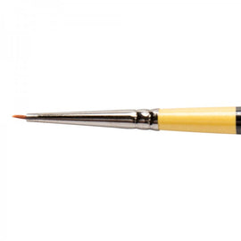 Daler Rowney System 3 Short Handle Brush Round  SY81 Miniature Spotter Size 10/0