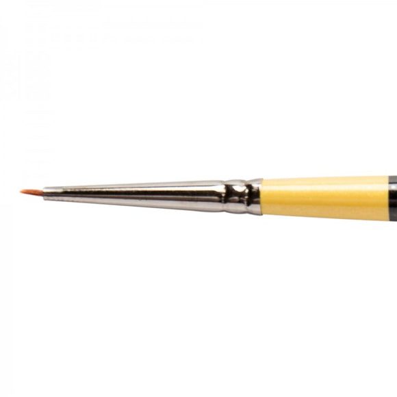 Daler Rowney System 3 Short Handle Brush Round  SY81 Miniature Spotter Size 10/0