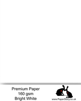 Smooth lightweight bright white 160 gsm paper, a very smooth surface makes this paper perfect for for printing, drawing, crafts and card making 