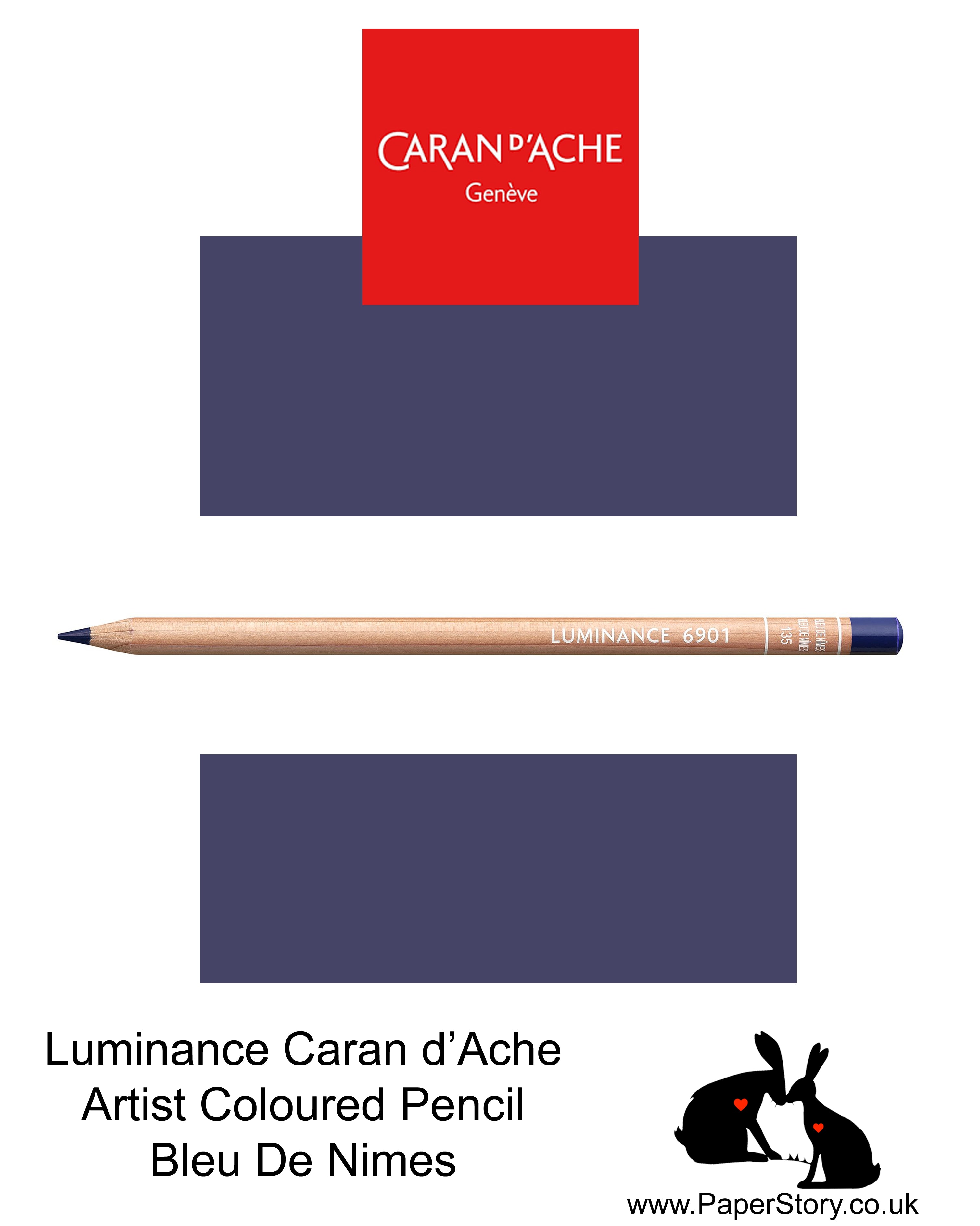 NEW Caran d'Ache Luminance individual Artist Colour Pencils 6901 Bleu De Nimes 135