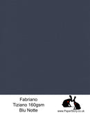High quality paper from Italy, Blu Notte, deep midnight navy blue Fabriano Tiziano is 160 gsm,