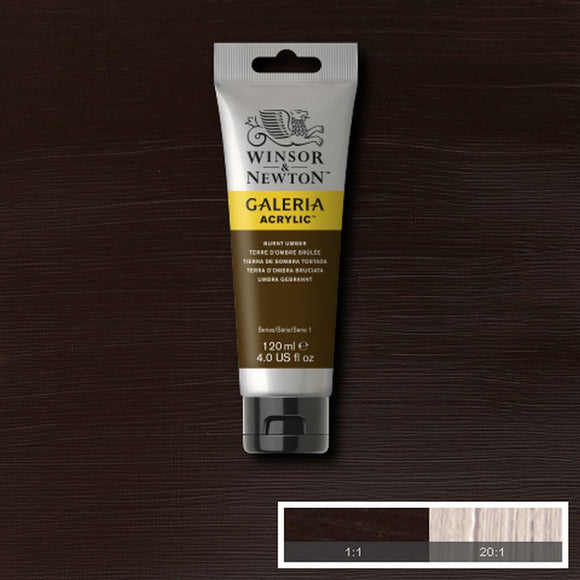 Winsor & Newton Galeria Acrylic Burnt Umber 120ml