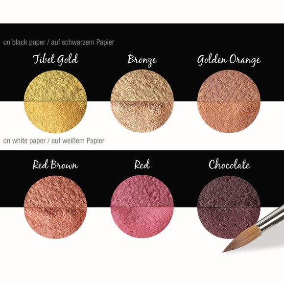 Finetec Coliro Pearlcolor Watercolour Paints C00 Pearl Earth