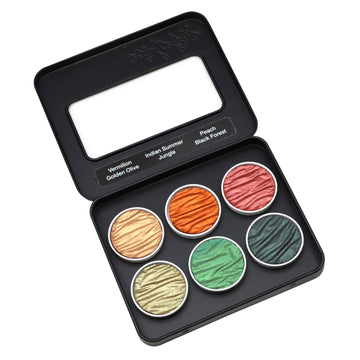 Finetec Coliro Pearlcolor Watercolour Pearl Paints Autumn set C800