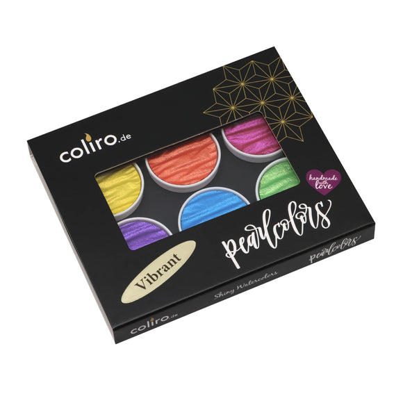 Finetec Coliro Pearlcolour  Watercolour Paints Vibrant set C810