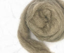 Felting wool Carded Corriedale Grey Seal