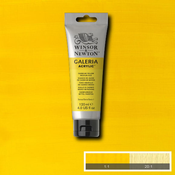 Winsor & Newton Galeria Acrylic Cadmium Yellow Medium Hue 120ml