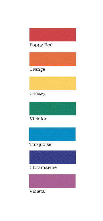 7 Layered pack of Rainbow Colours A4 Hammered 160 gsm paper A4