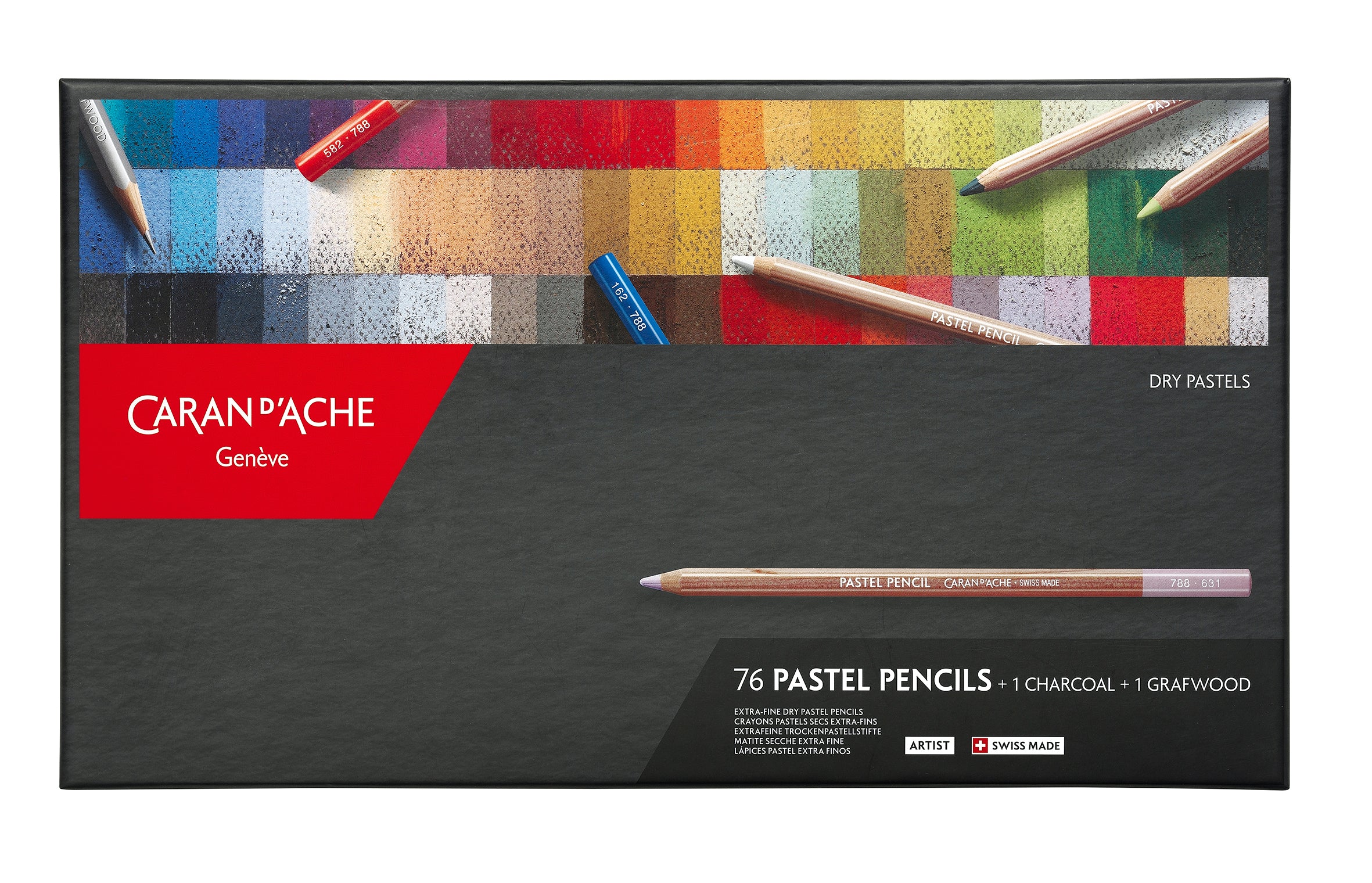 Caran d'Ache Artist Pastel Pencil set of 76 pencils