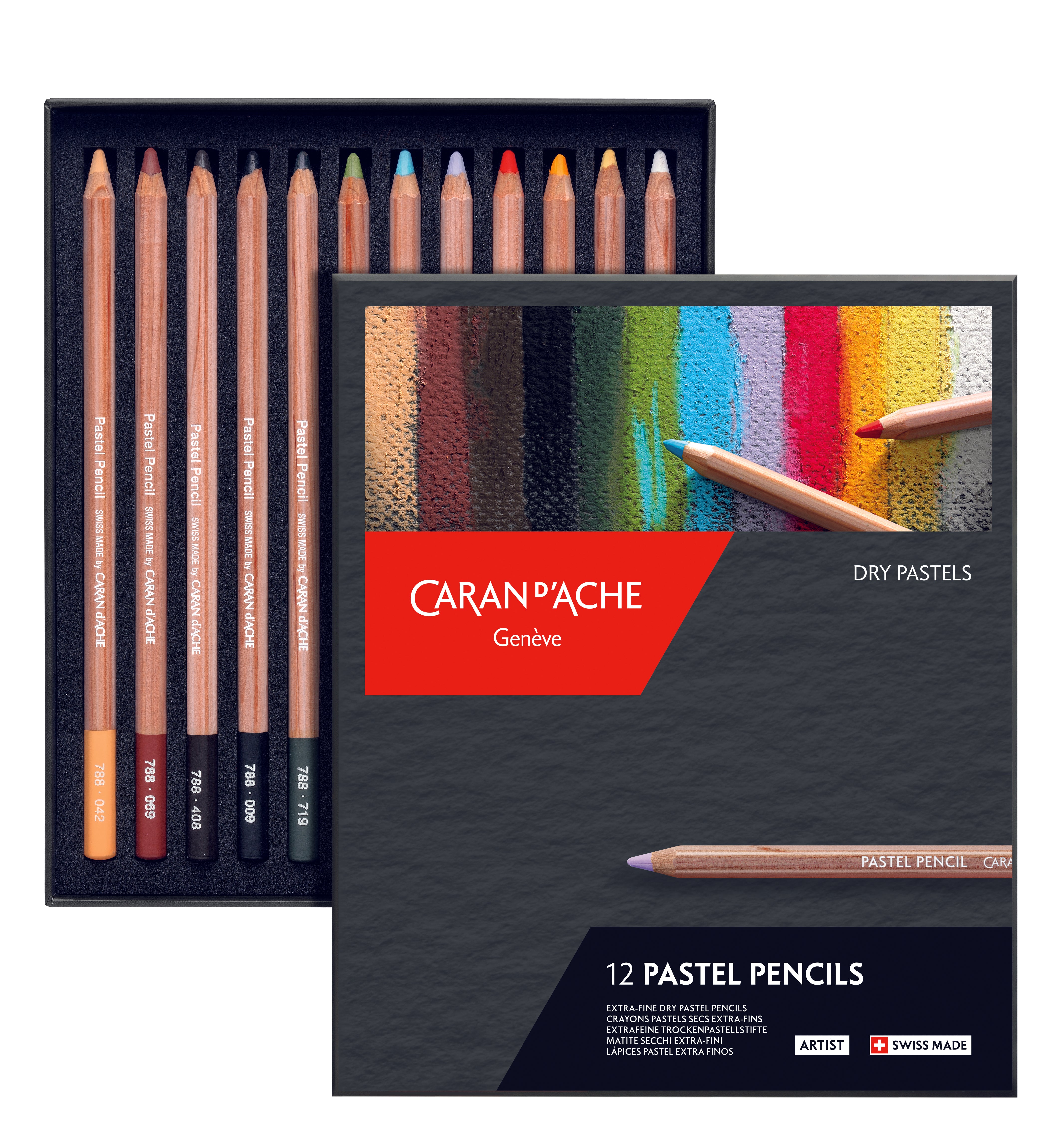 Caran d'Ache Pastel Artist Pencils set of 12