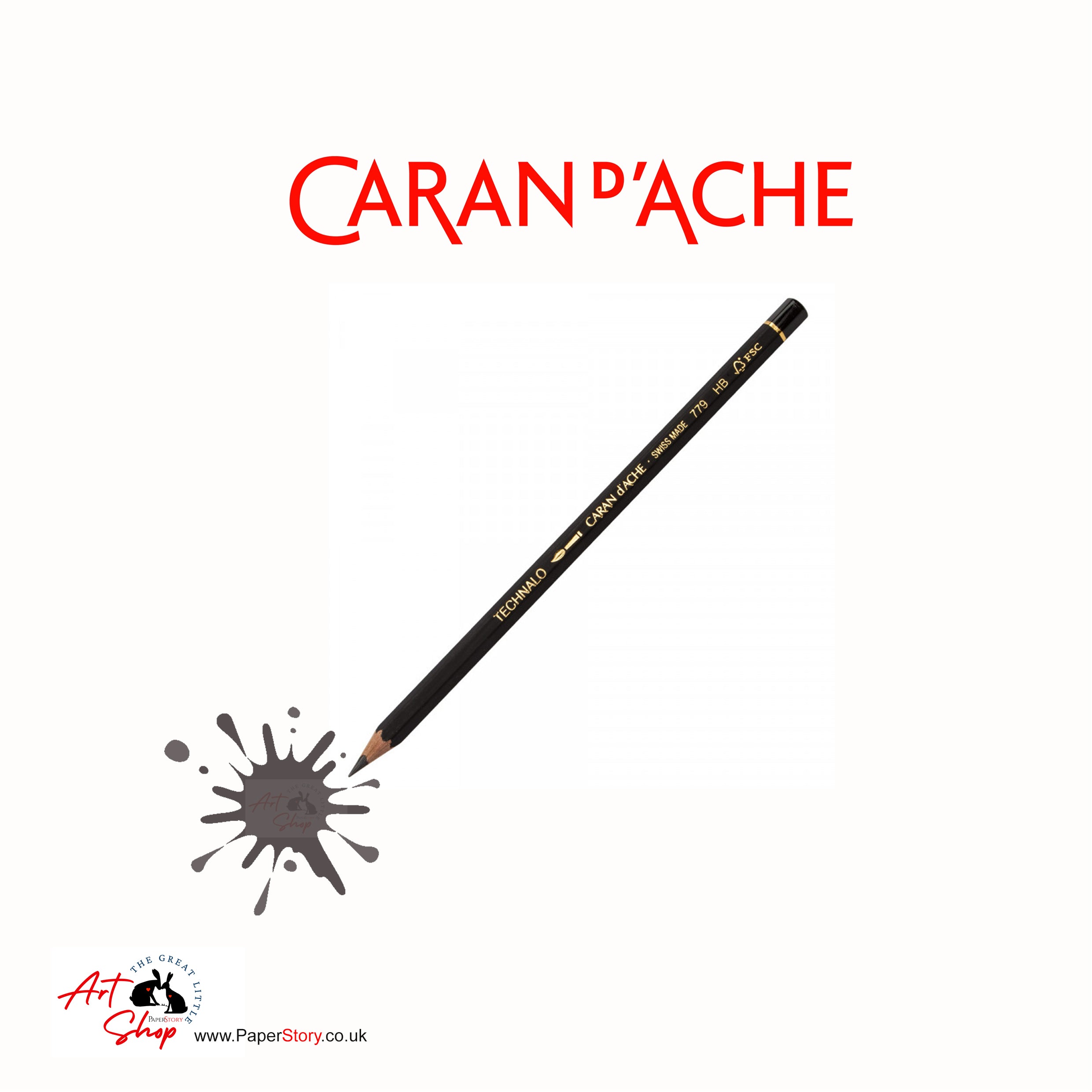Caran d'Ache Technalo Water-soluble Graphite Pencil 6B