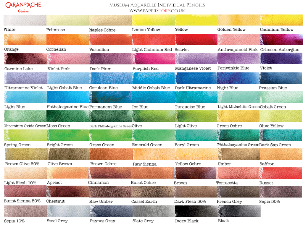 Standard Box of 12 Colours MUSEUM Aquarelle
