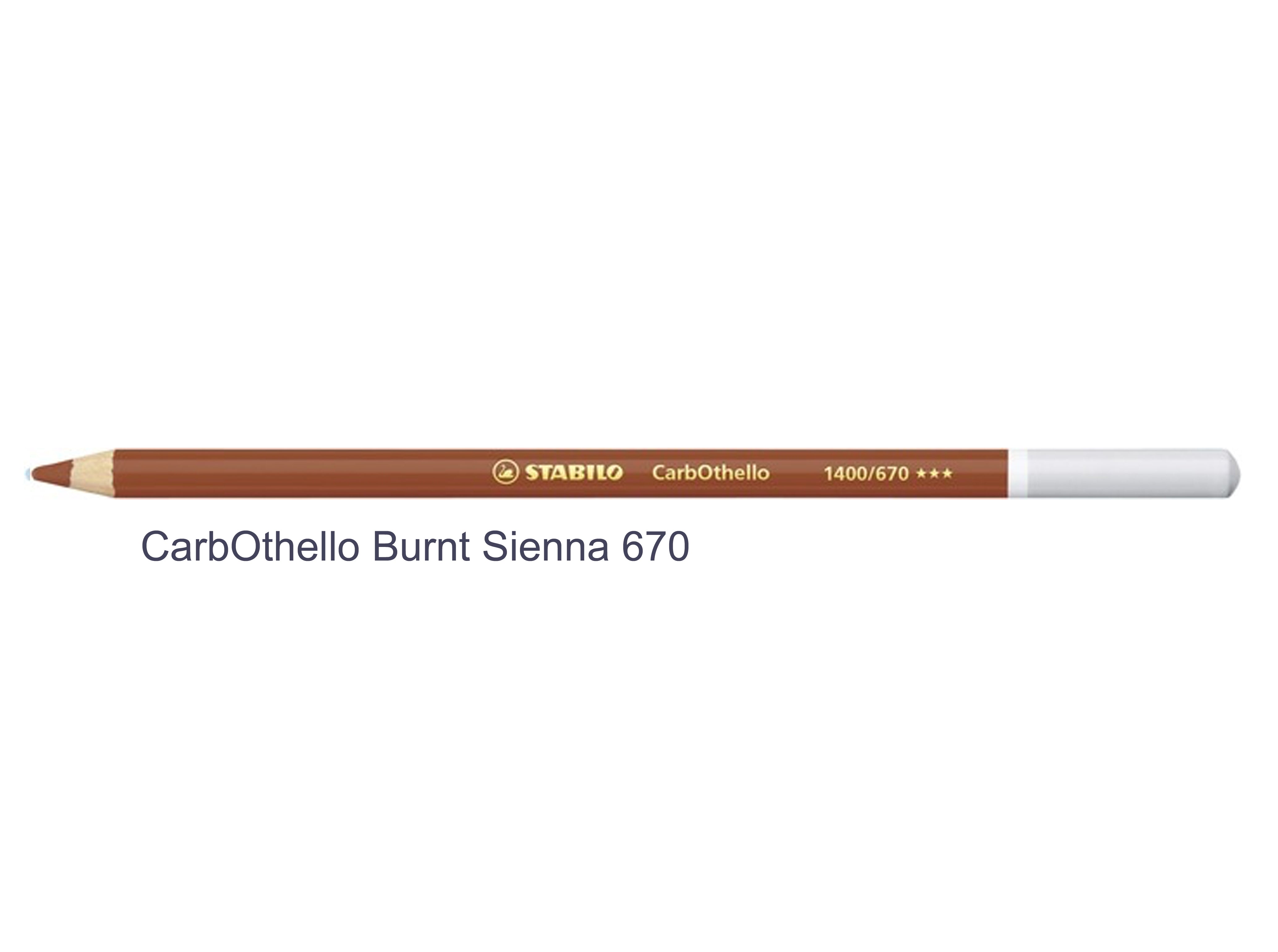 burnt Sienna 670 STABILO CarbOthello chalk-pastel pencils