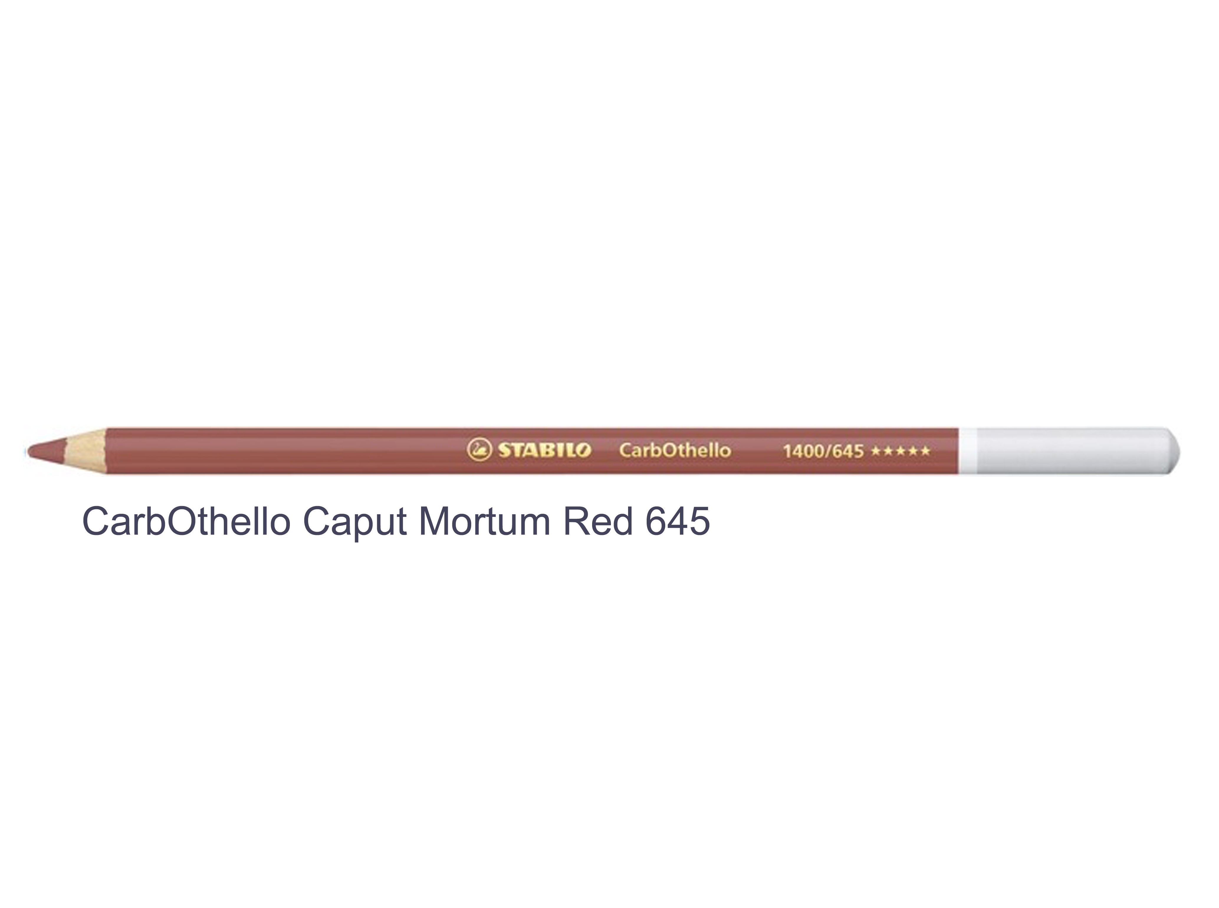 caput mortal red 645 STABILO CarbOthello chalk-pastel pencils