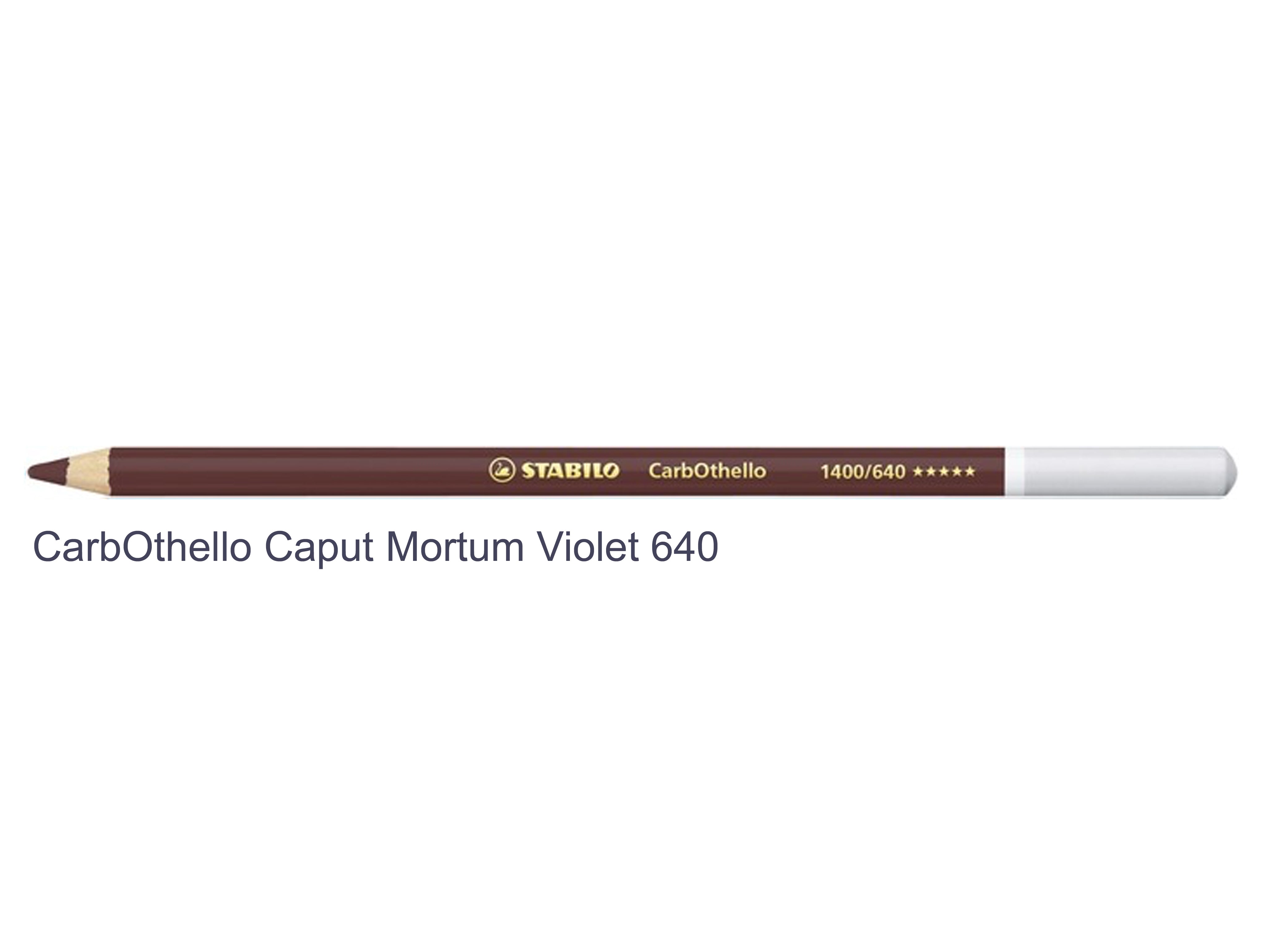 Caput mortum violet 640 STABILO CarbOthello chalk-pastel pencils