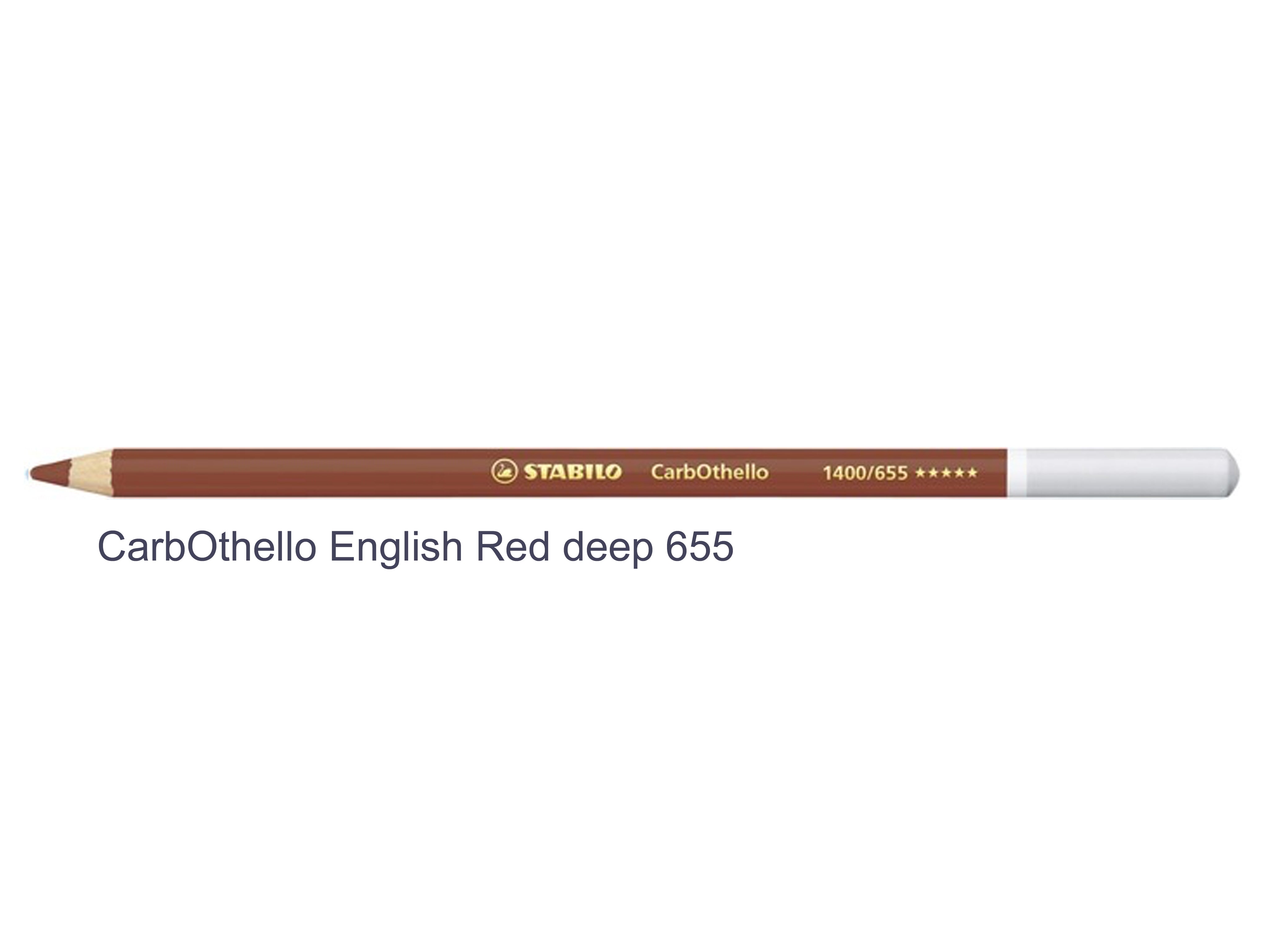 English red 655 STABILO CarbOthello chalk-pastel pencils