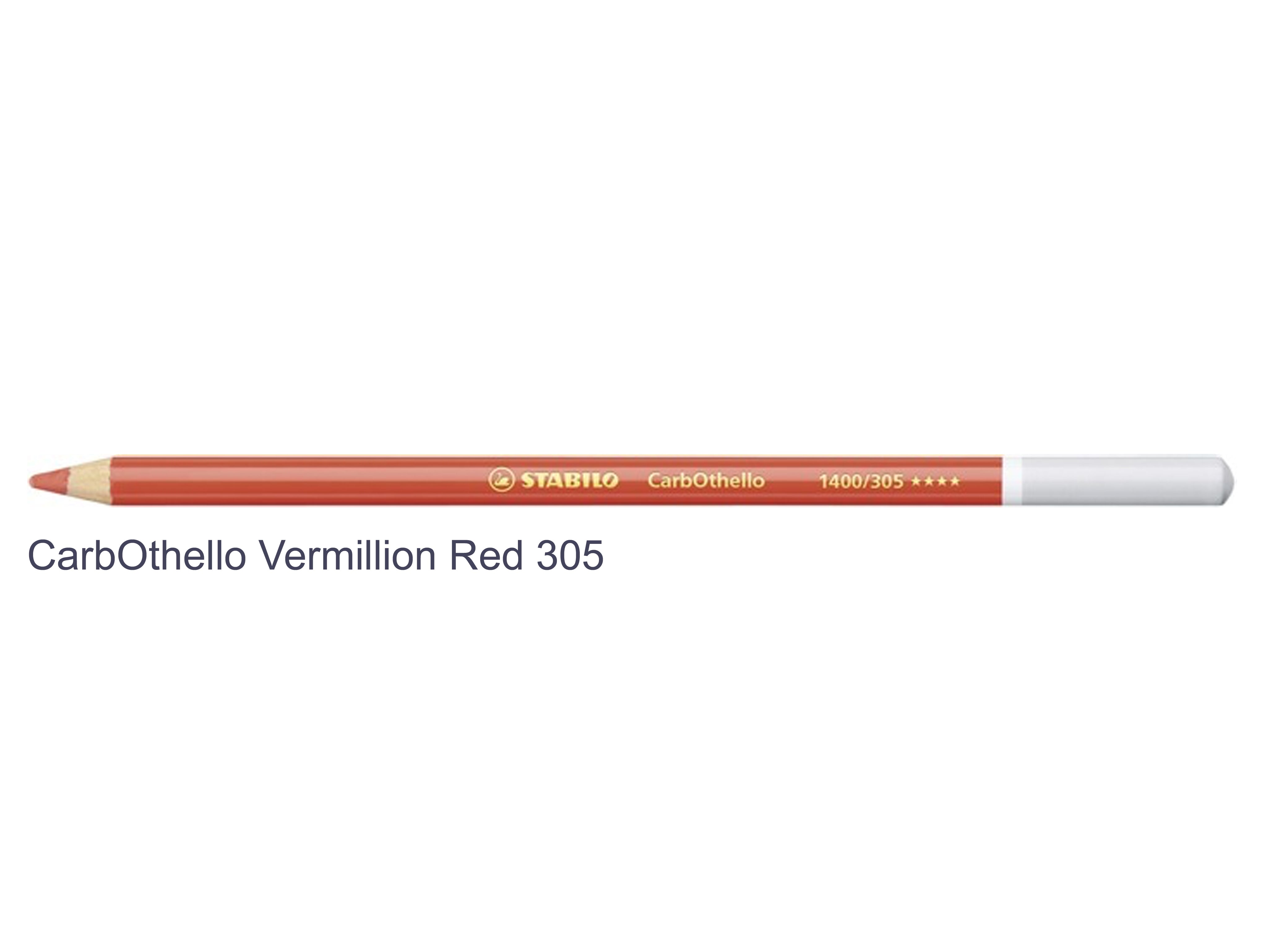 Vermillion red 305 STABILO CarbOthello chalk-pastel pencils
