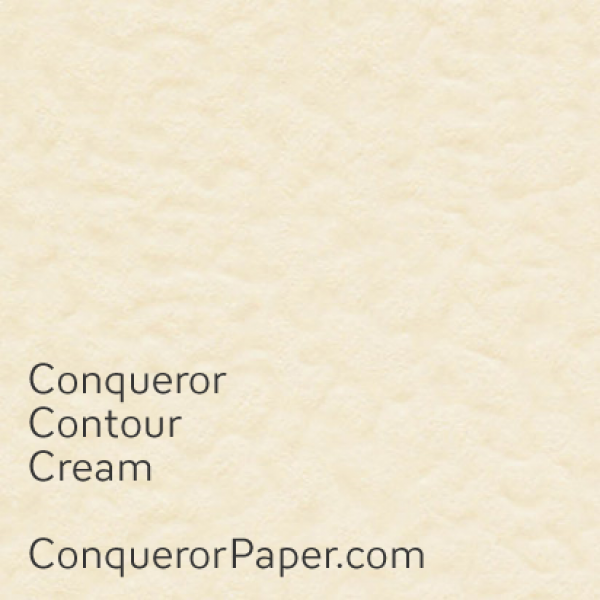 A3 Hammered textured Paper 100 gsm Conqueror Contour Paper Cream