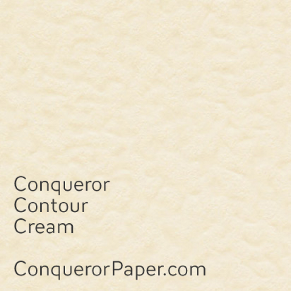 A3 Hammered textured Paper 100 gsm Conqueror Contour Paper Cream