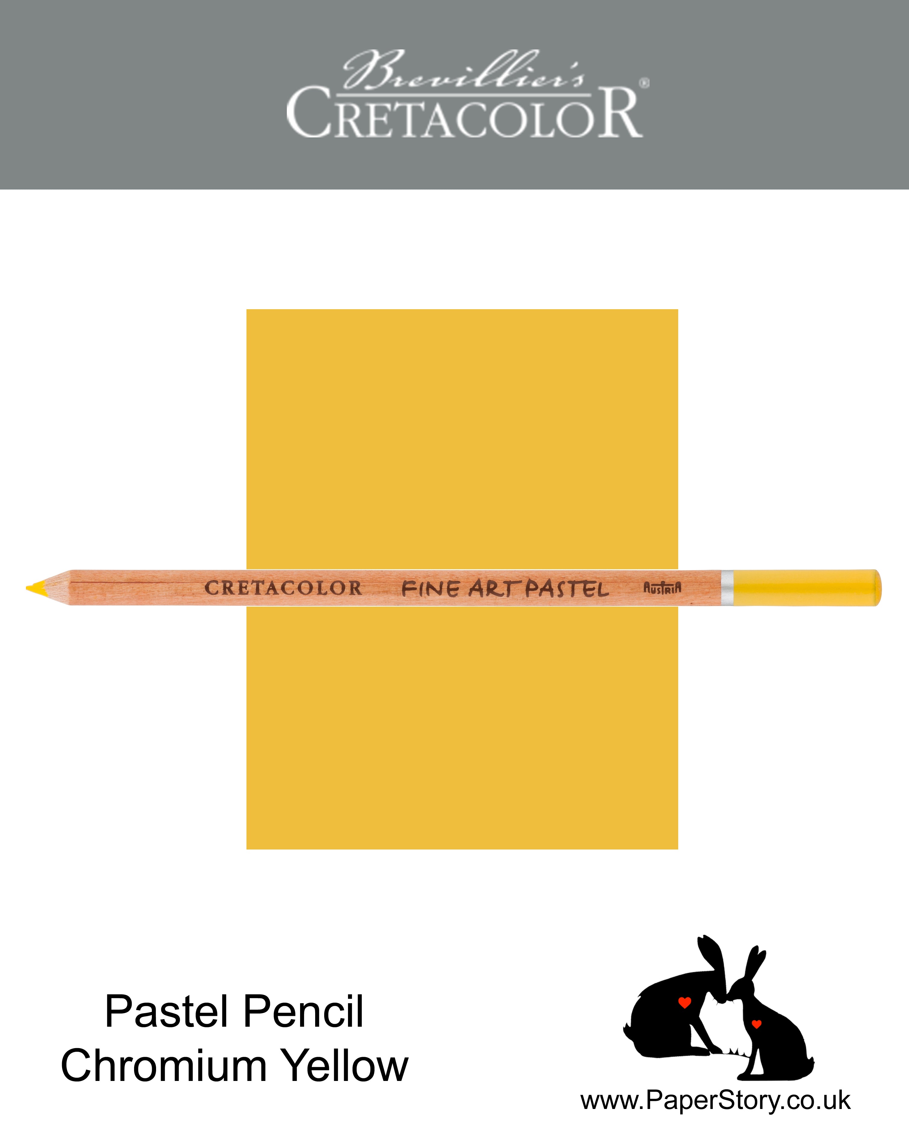 Cretacolor 471 08 Artists Pastel Pencil Chromium Yellow