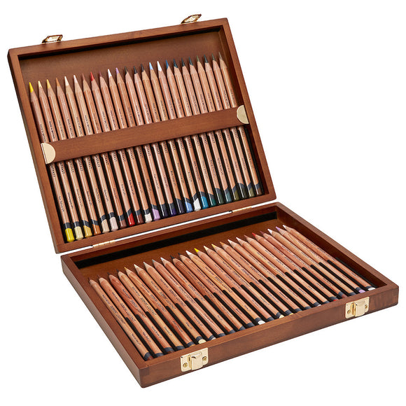Derwent Lightfast Coloured Pencils Wooden Box 48