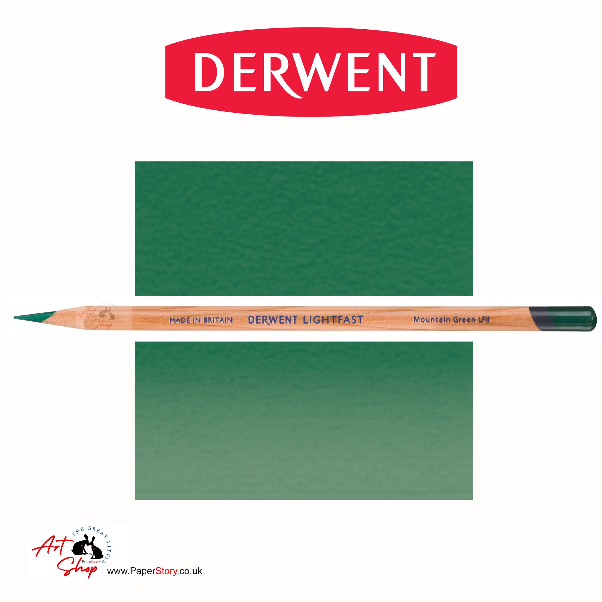 Derwent Lightfast Colour Pencil Mountain Green