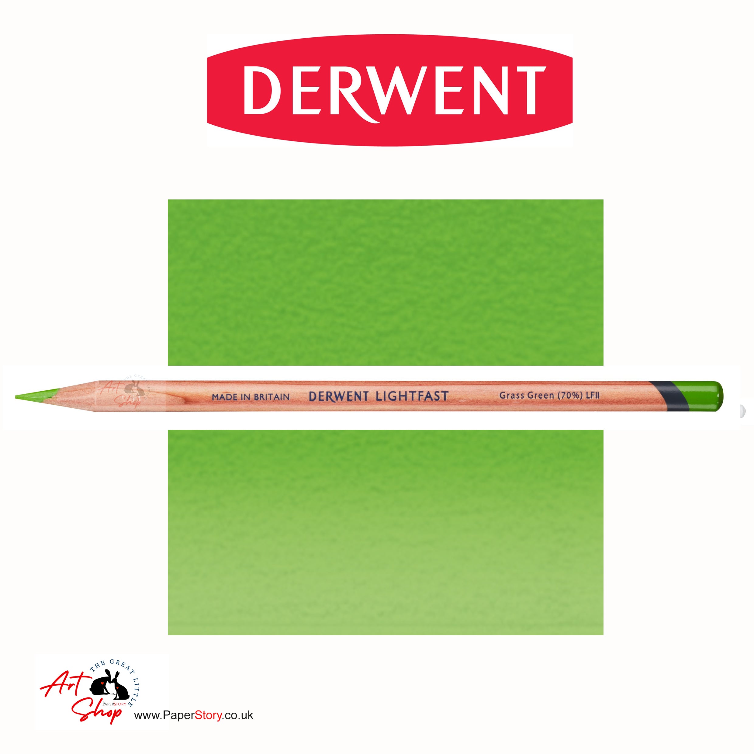 Derwent Lightfast Colour Pencil Grass Green 70%