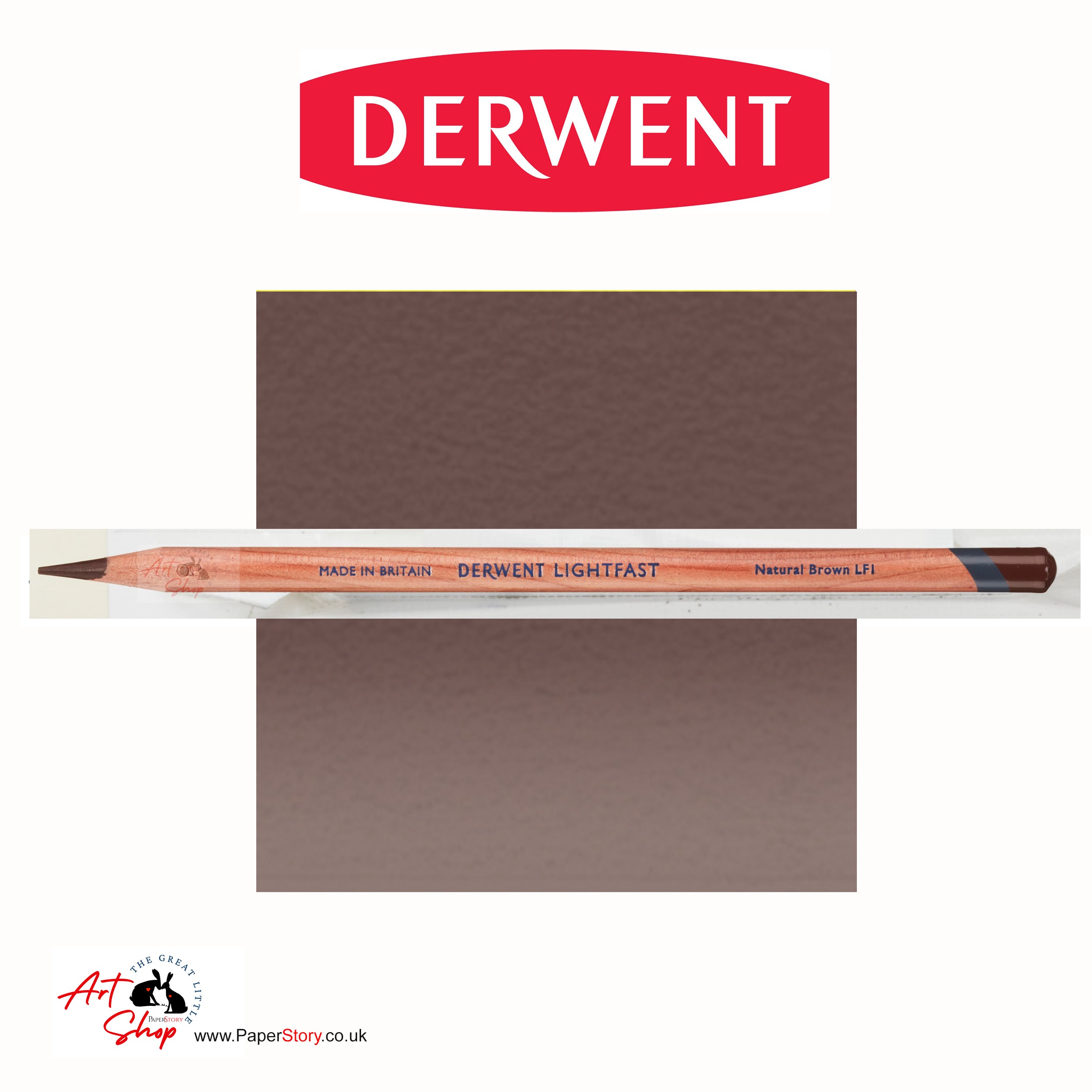 Derwent Lightfast Colour Pencil Natural Brown