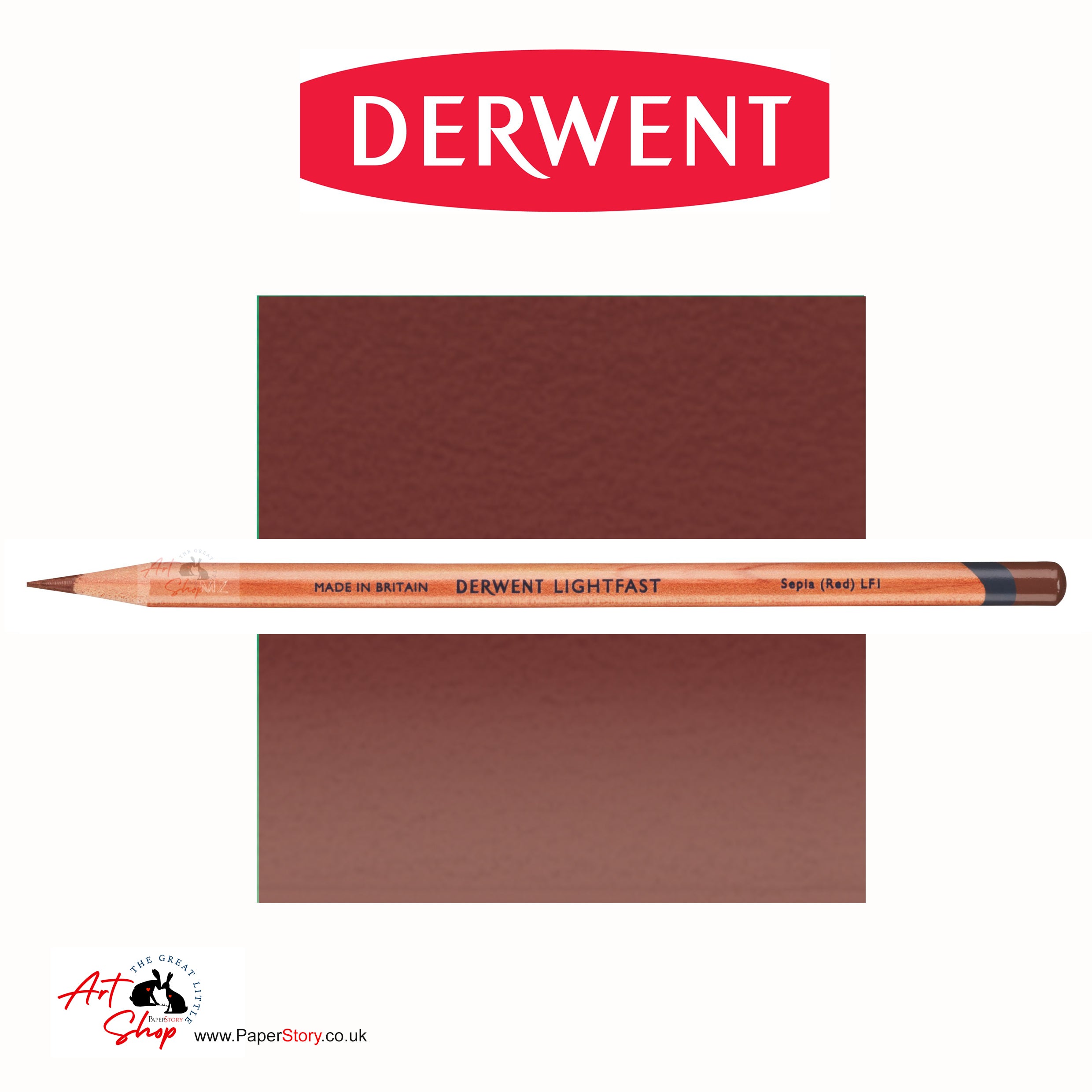 Derwent Lightfast Colour Pencil Sepia (Red) | PaperStory - The Great ...