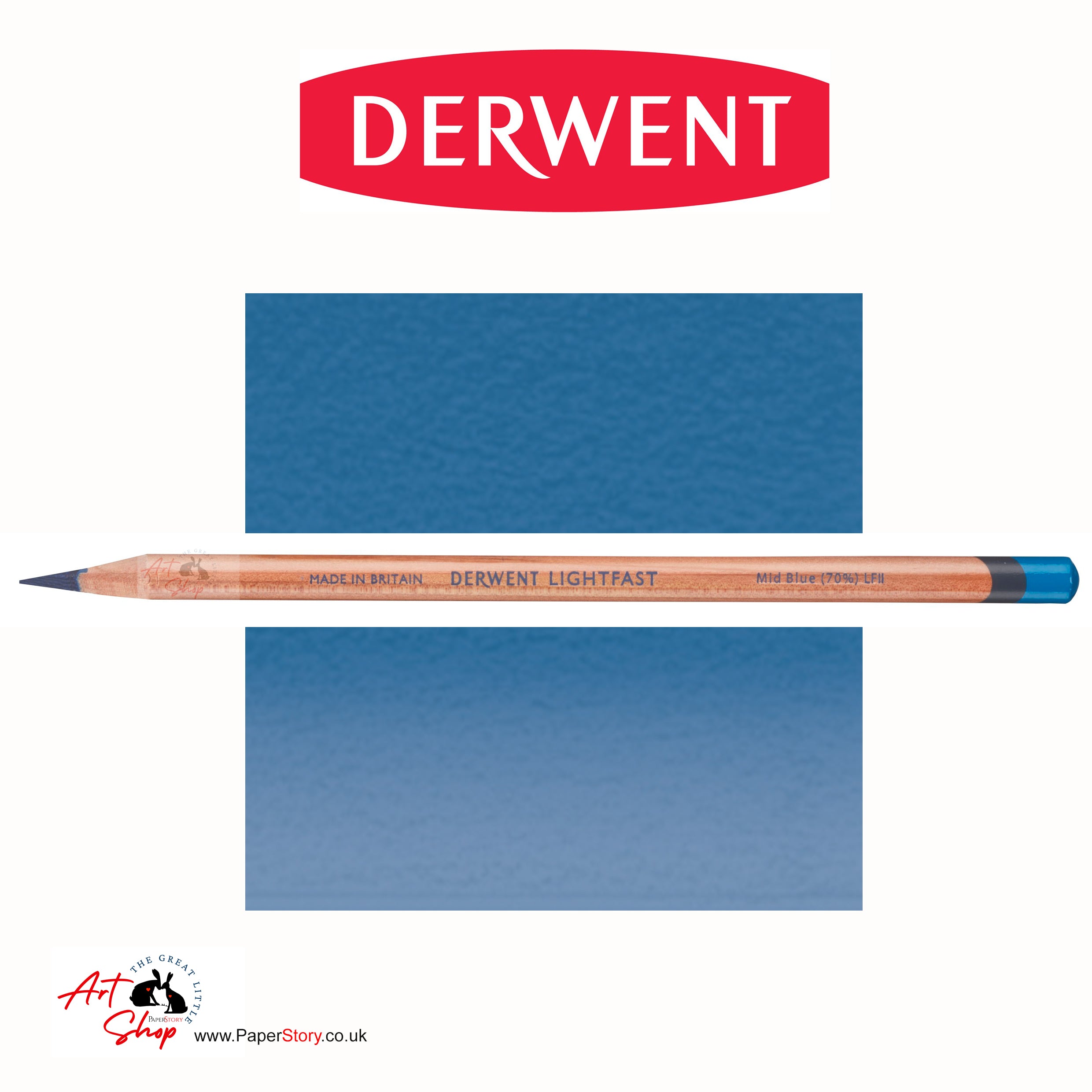 Derwent Lightfast Colour Pencil Mid Blue 70%