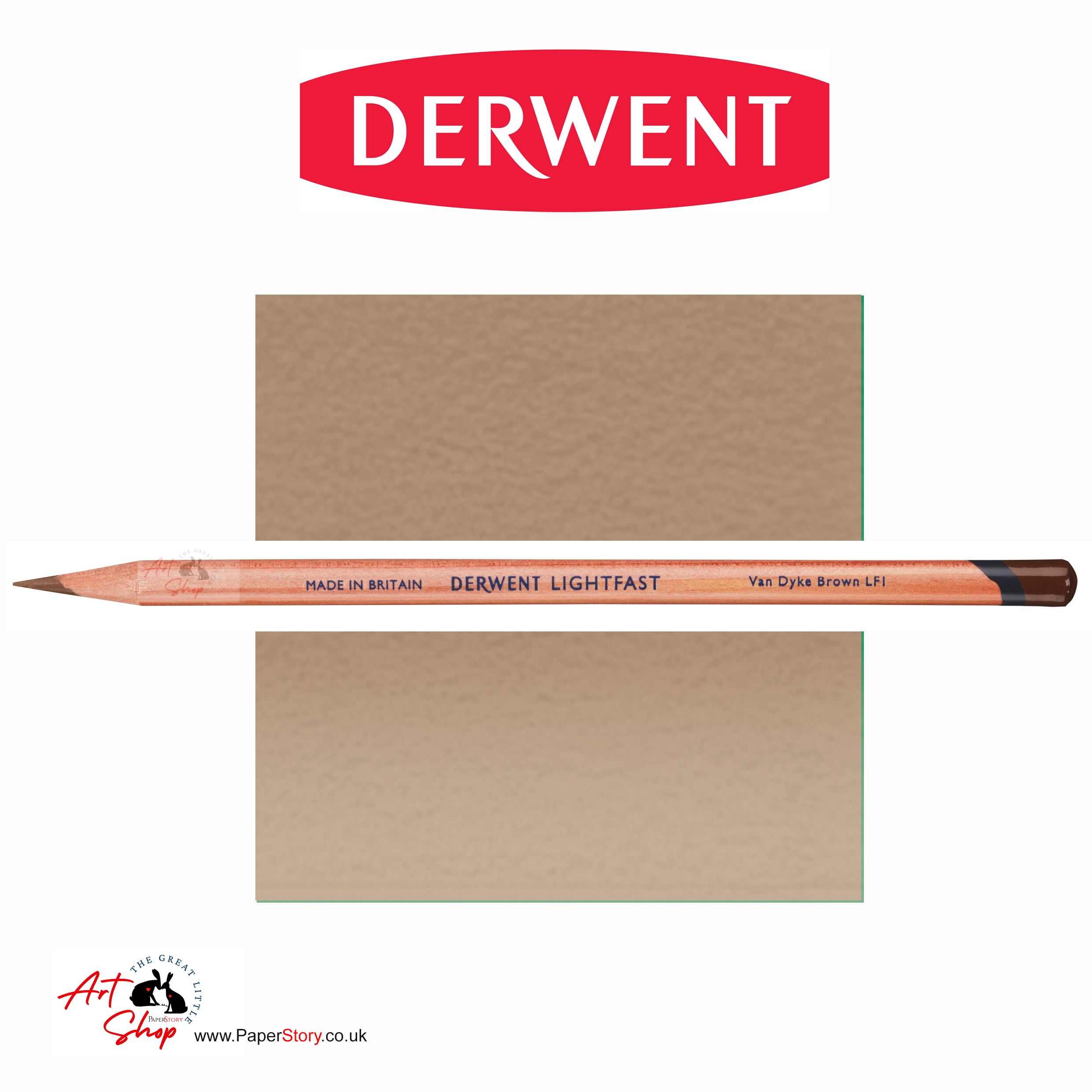 Derwent Lightfast Colour Pencil Van Dyke Brown