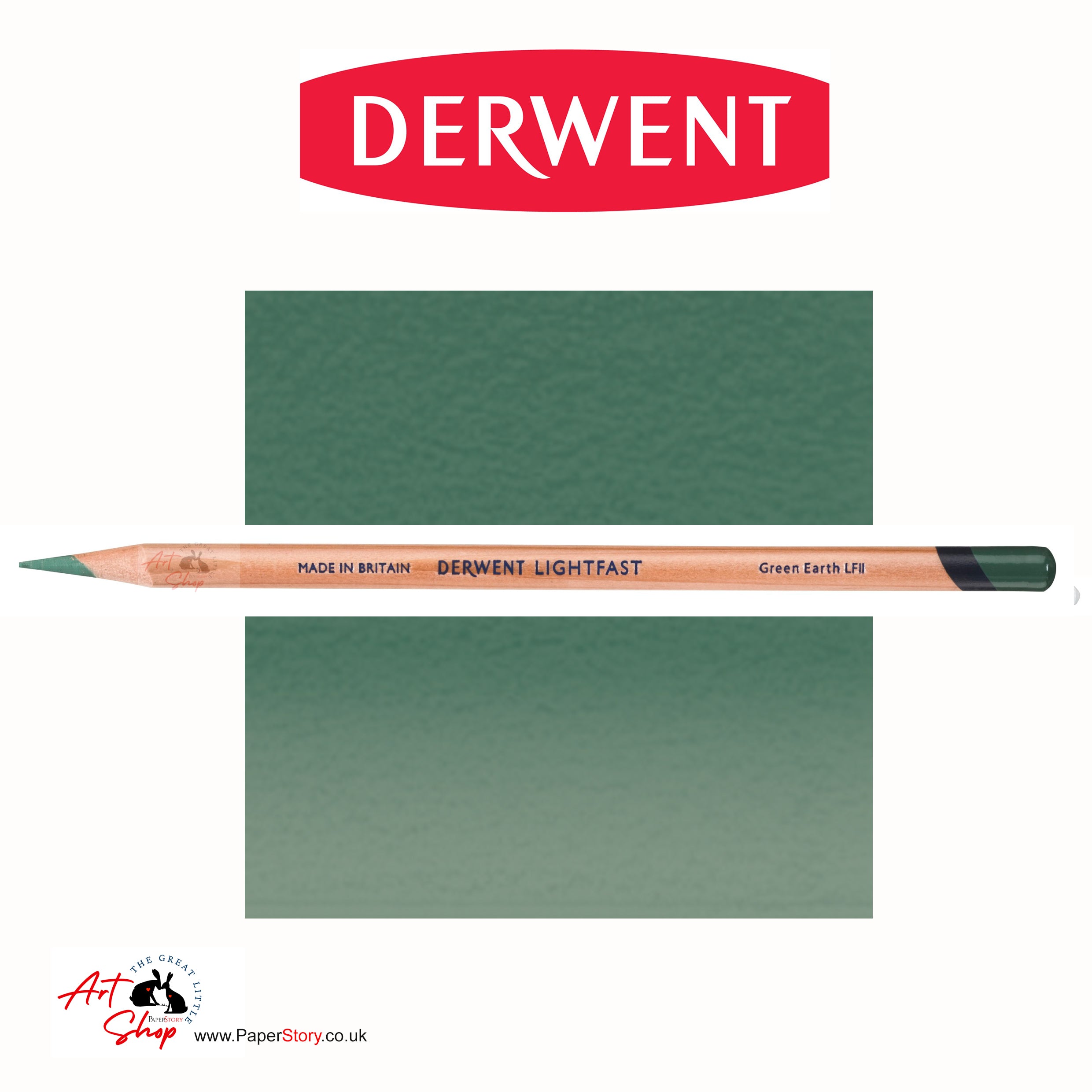 Derwent Lightfast Colour Pencil Green Earth