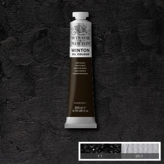 Winsor & Newton Winton Oil Paint Ivory Black 200ml