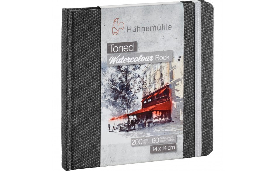Hahnemühle Toned Grey Watercolour Book 14 x 14 cm  x 60 pages