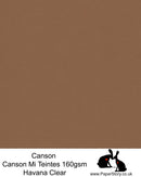 Canson Mi Teintes acid free, Havana Clear, warm red brown  hammered texture honeycomb surface paper 160 gsm. 