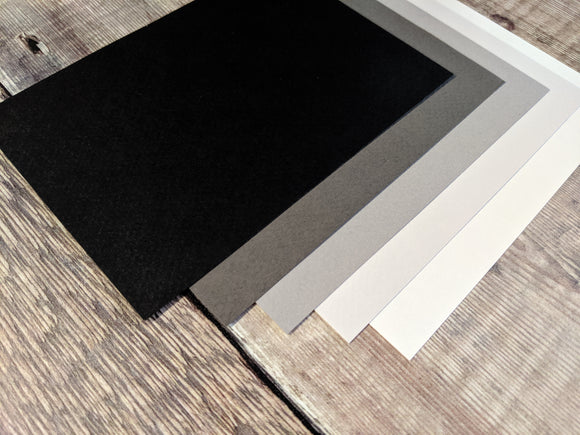 5 Layers Hammered Paper A4 Greyscale