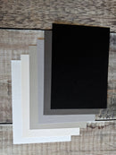 6 Layered pack of Greyscale  Hammered 160 gsm paper A3-2