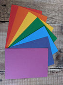 7 Layered pack of Rainbow Colours A4 Hammered 160 gsm paper A4-4