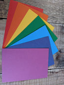 7 Layered pack of Rainbow Colours A4 Hammered 160 gsm paper A4-2