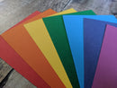 7 Layered pack of Rainbow Colours A4 Hammered 160 gsm paper A4-3