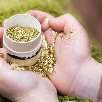 Buy gold Glitter without plastic Eucalyptus Bio Glitter