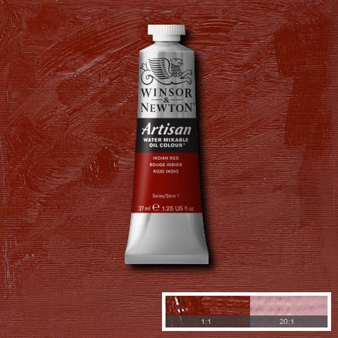 Winsor & Newton Artisan Oil : Water Mixable Oil paint 37 ml : Indian Red