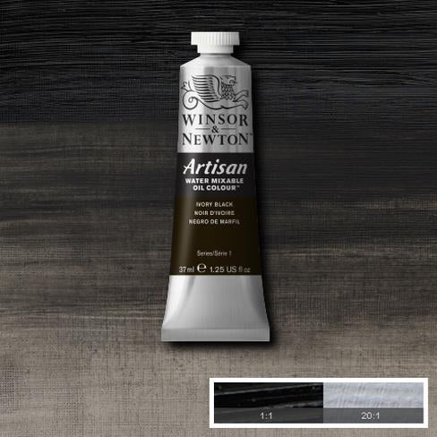 Winsor & Newton Artisan Oil : Water Mixable Oil paint 37 ml : Ivory Black