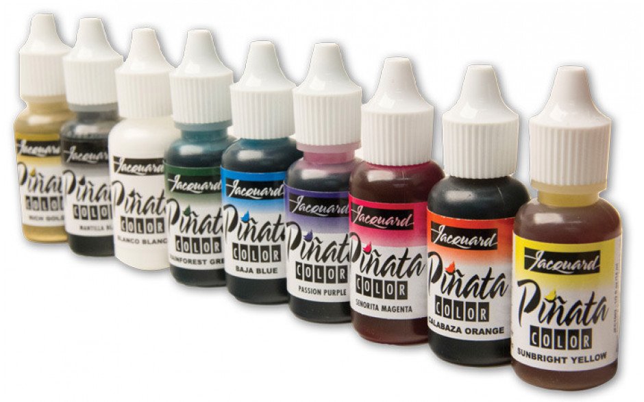 Jaquard Pinata Alcohol Inks The Exciter Pack of 9 inks-2