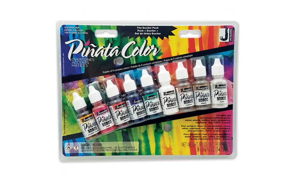 Piñata Alcohol Ink Overtones Exciter Pack pf 9 inks