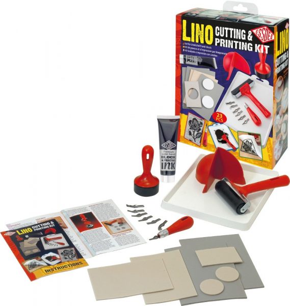 Essdee Lino Cutting Printmaking 23 piece starter set
