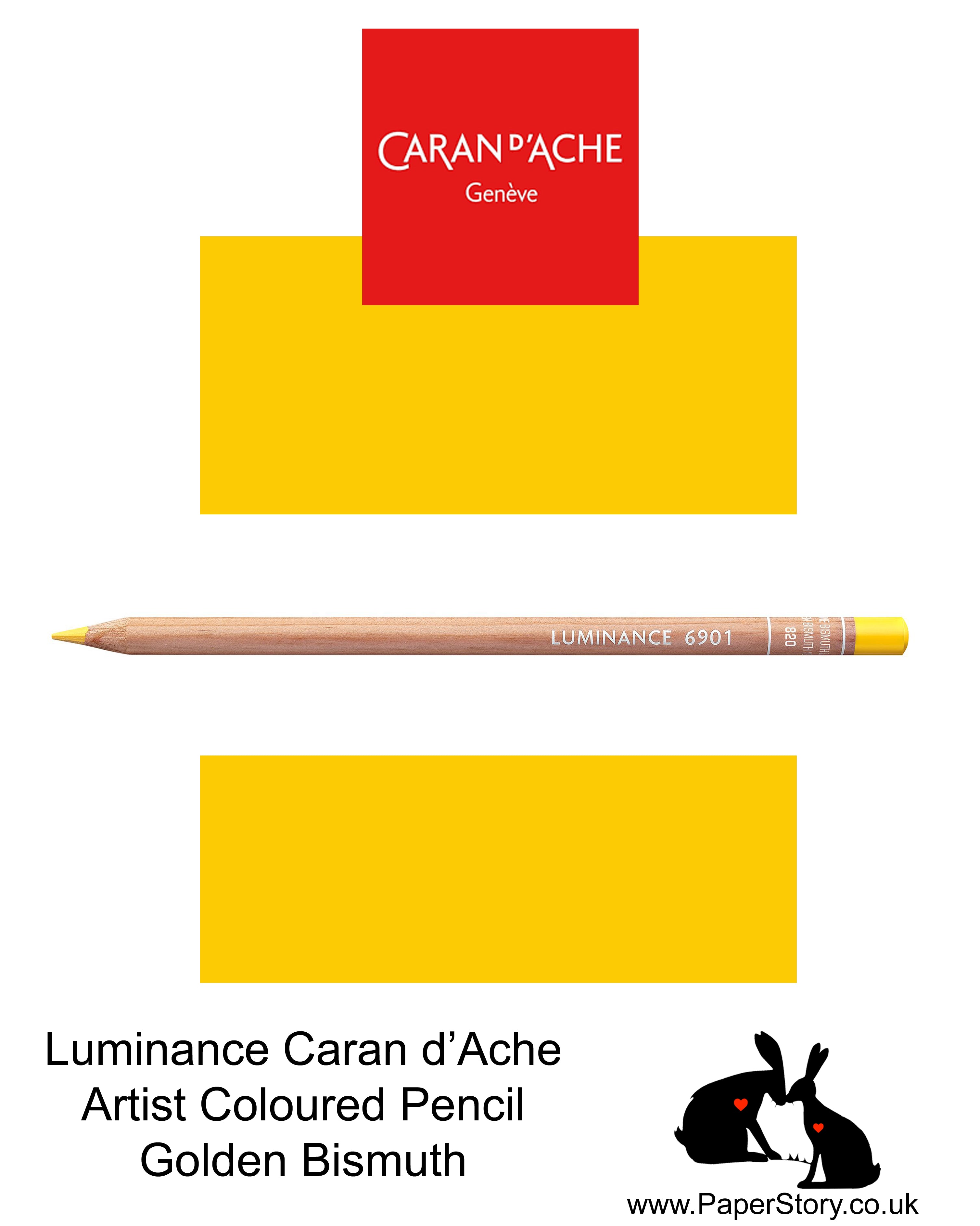 Caran d'Ache Luminance individual Artist Colour Pencils 6901 Golden Bismuth 820