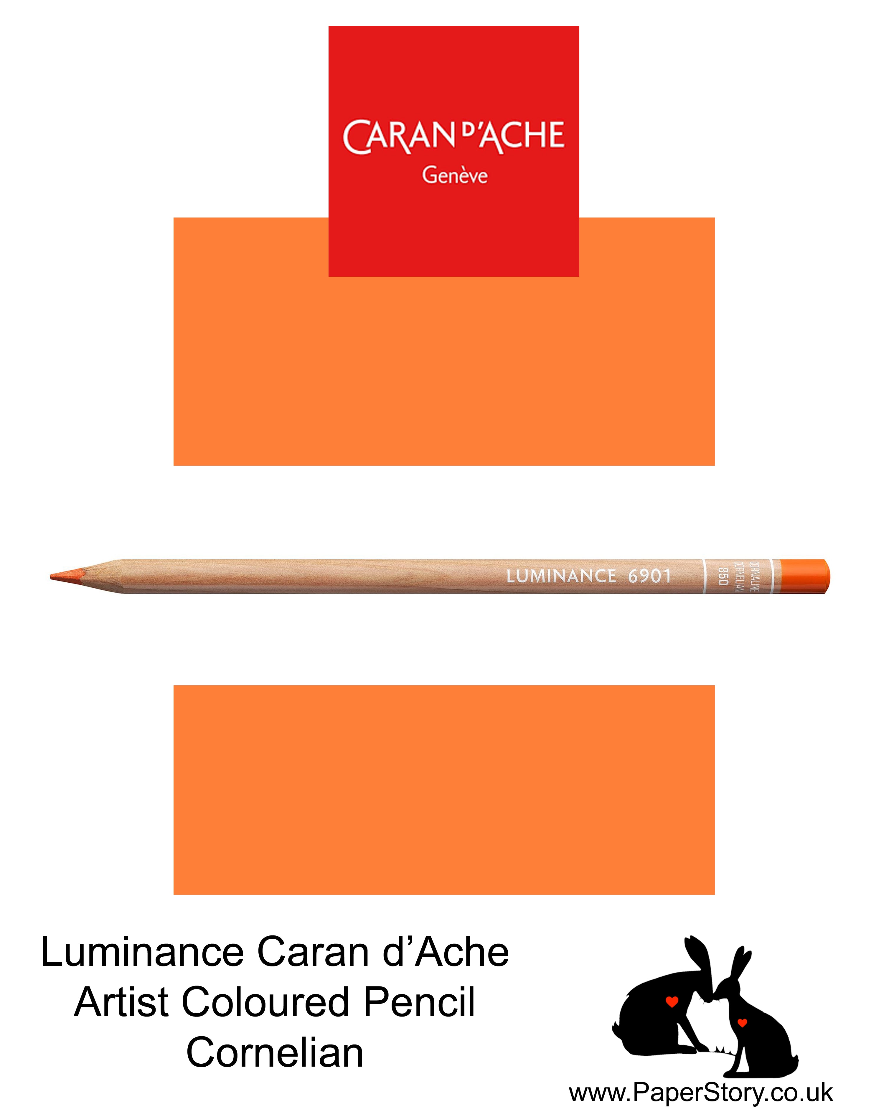 Caran d'Ache Luminance individual Artist Colour Pencils 6901 Cornelian 850
